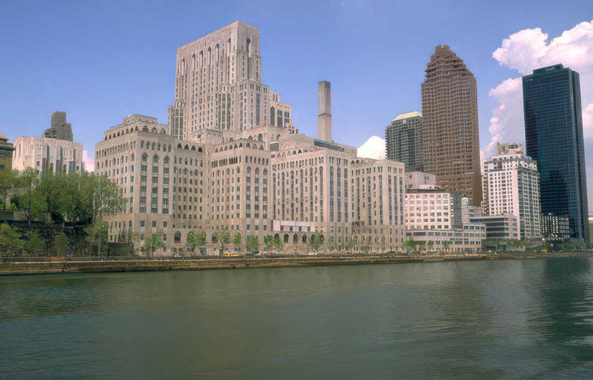nyc javits empire Vintage A4 Photo Print