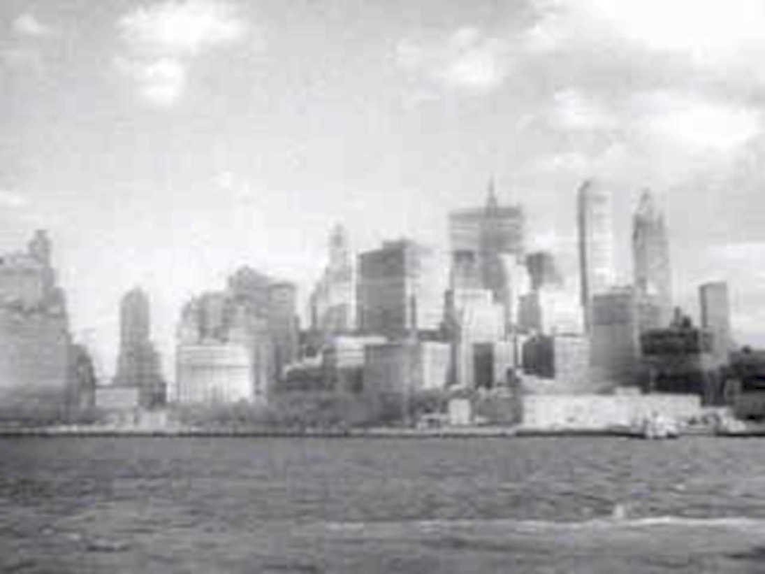 nyc skyline 1930s 21980s 1990s A4 Photo Print