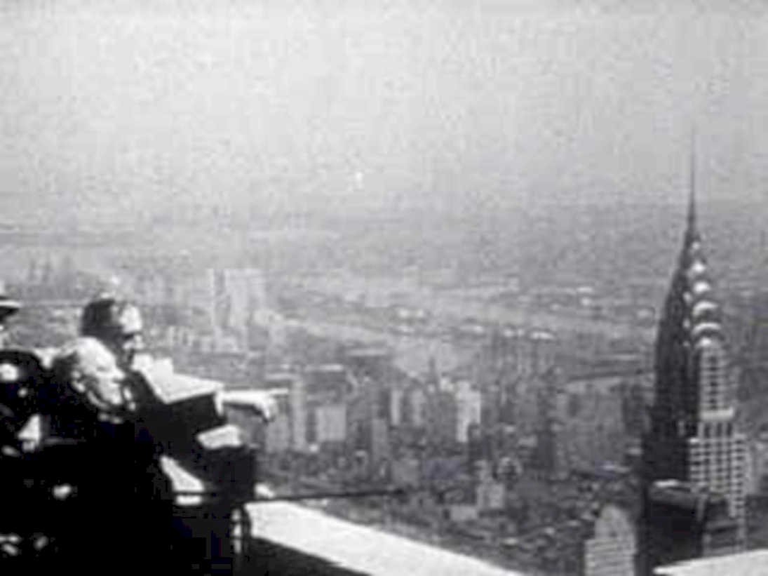 nyc skyline observation1980s 1990s A4 Photo Print