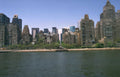 nyc skyline river Vintage A4 Photo Print