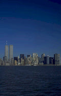 nyc skyline twintowers 1980s 1990s A4 Photo Print