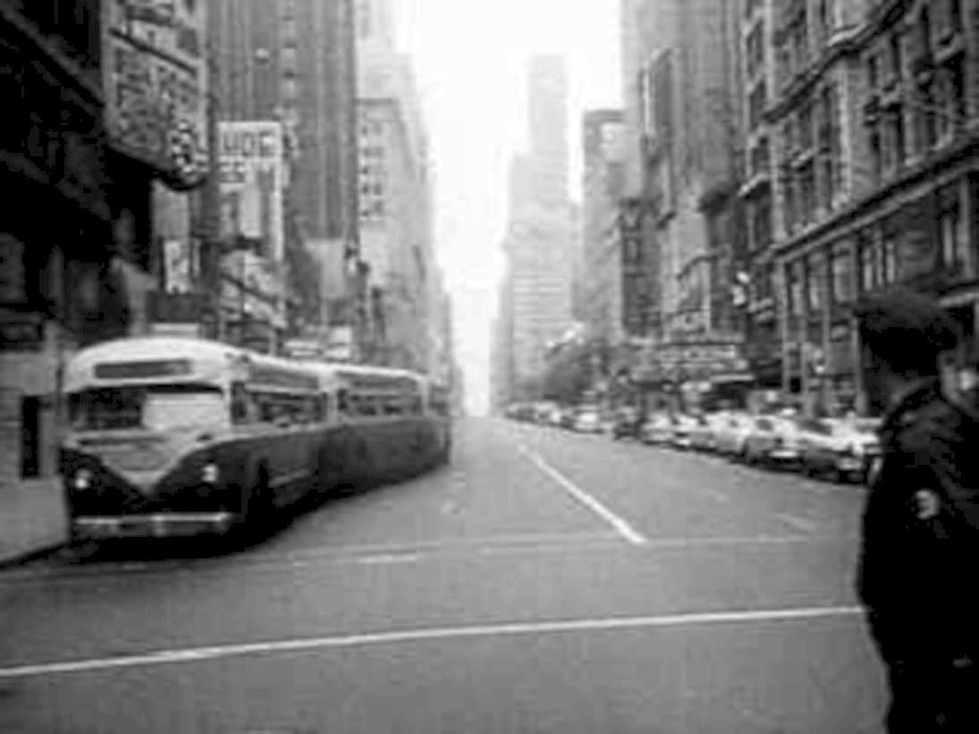 nyc street bus1980s 1990s A4 Photo Print