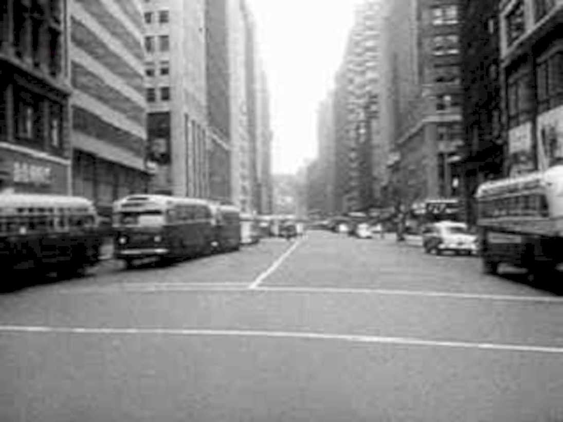 nyc street scene1980s 1990s A4 Photo Print