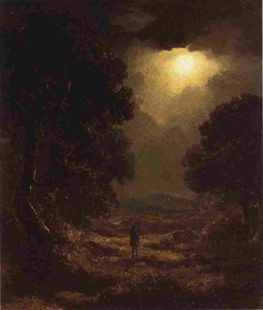 o connor james A Moonlit Landscape Art A4 Photo Print