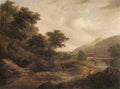 o connor james Wooded River Landscape Art A4 Photo Print