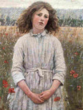 o kelly Girl in a Meadow Art A4 Photo Print