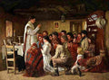 o kelly Mass In Connemara Cabin Art A4 Photo Print