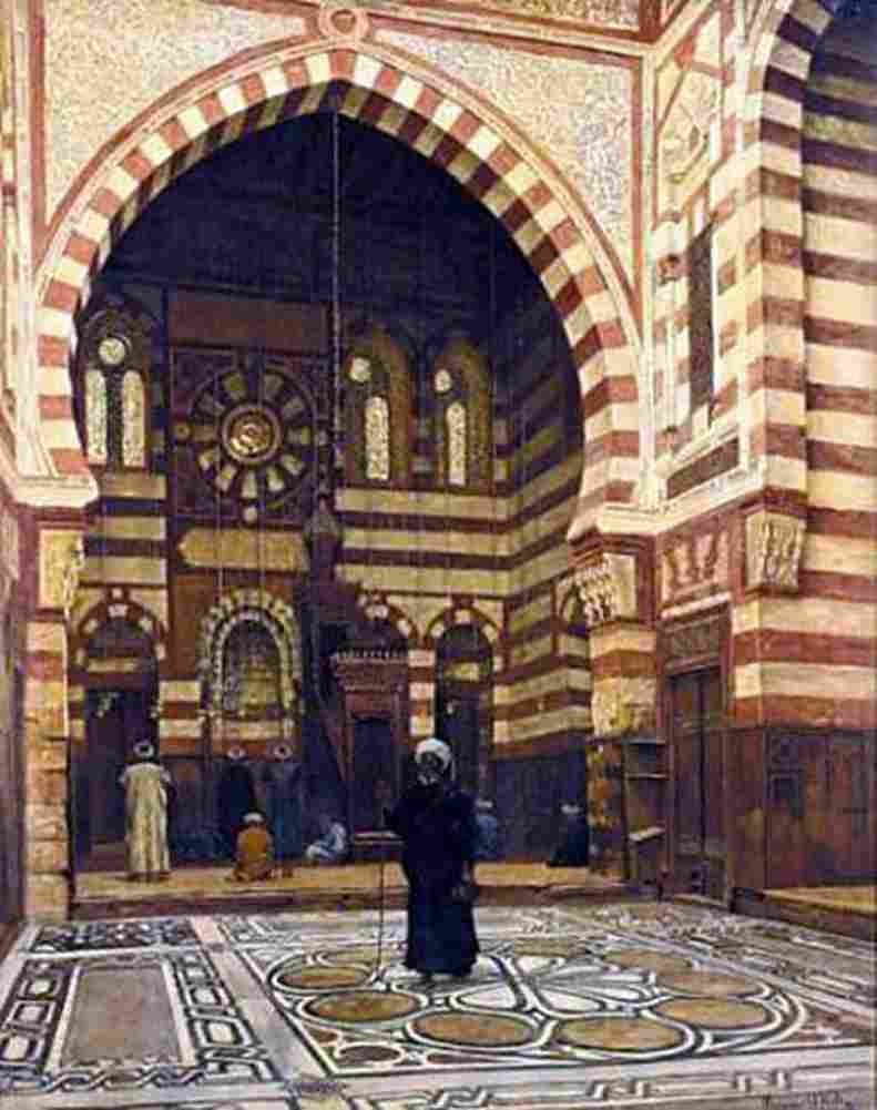 o kelly Mosque Of Ezbeck Cairo Art A4 Photo Print