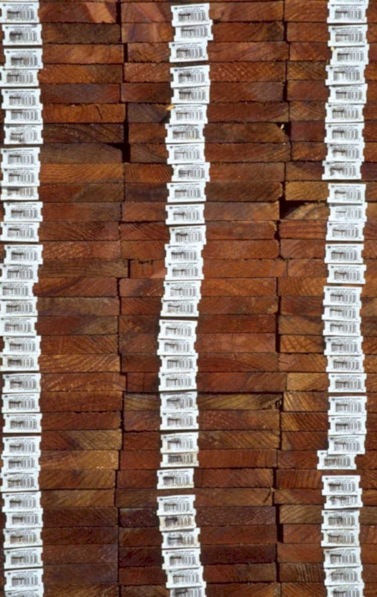 oak lumber stack 1980s 1990s A4 Photo Print