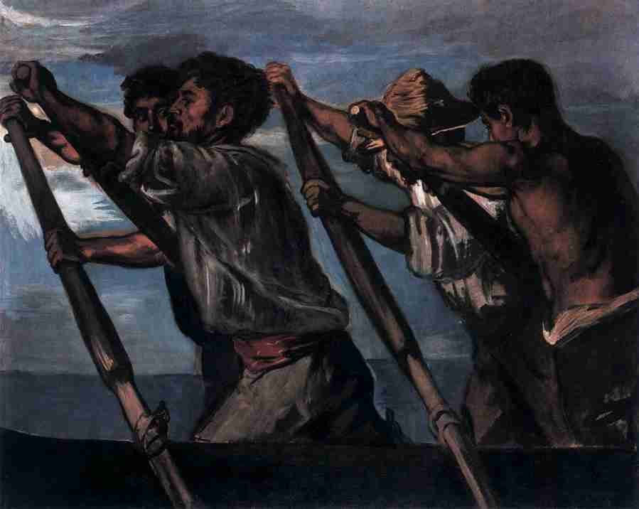 oarsmen Art A4 Photo Print