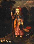 obidos pilgrim boy jesus Art A4 Photo Print