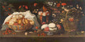obidos still life with flowers Art A4 Photo Print