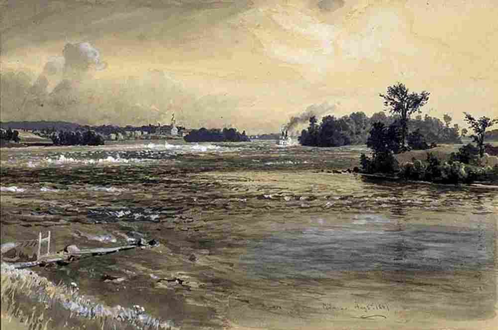 obri Cedars Rapids Quebec Art A4 Photo Print