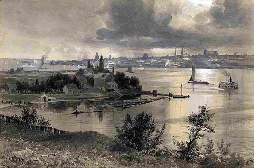 obri Kingston Ontario from Barriefield Art A4 Photo Print