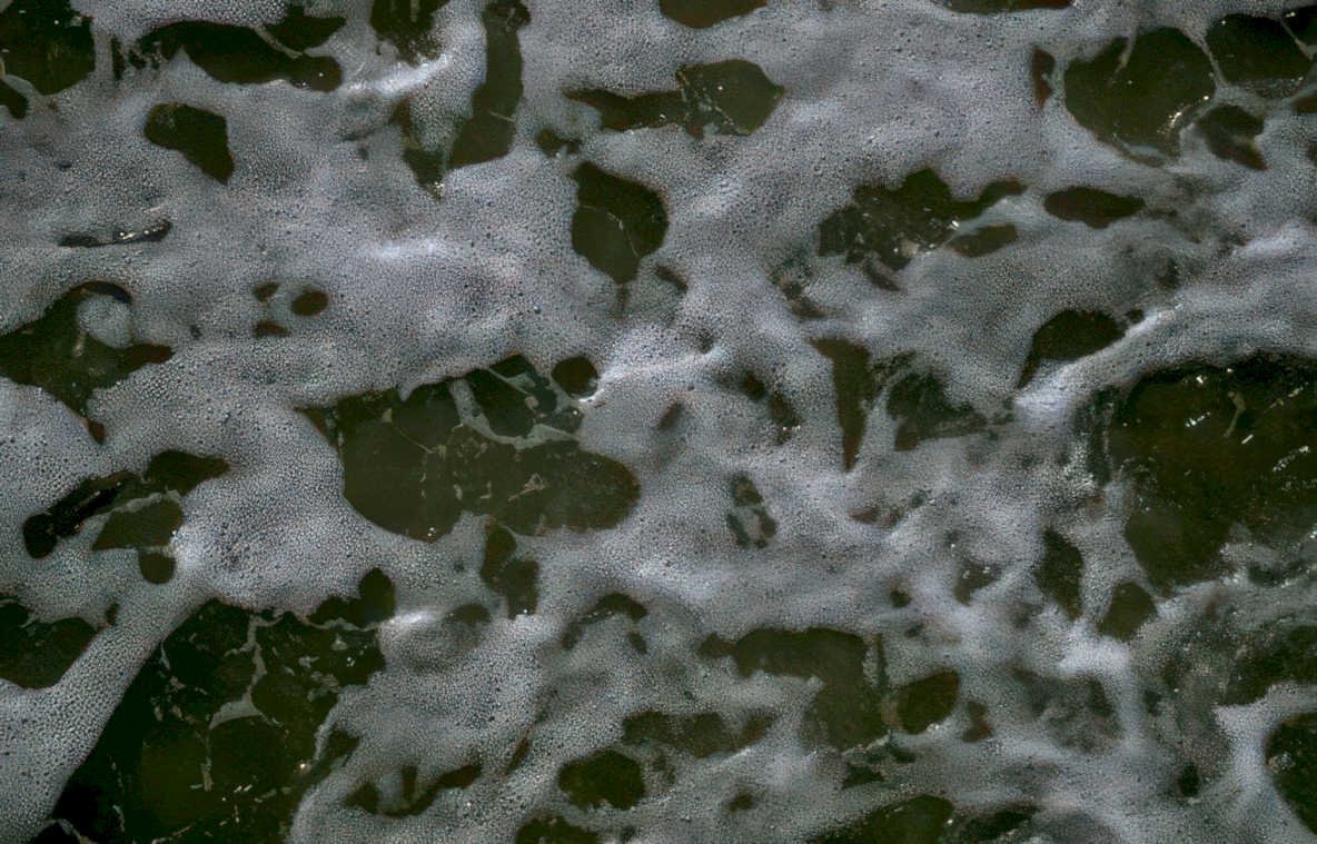 ocean wave foam Vintage A4 Photo Print
