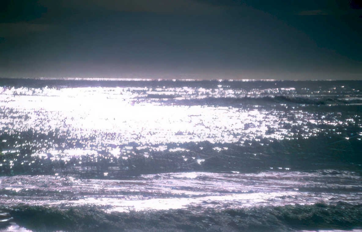 ocean wave reflection 3 Vintage A4 Photo Print