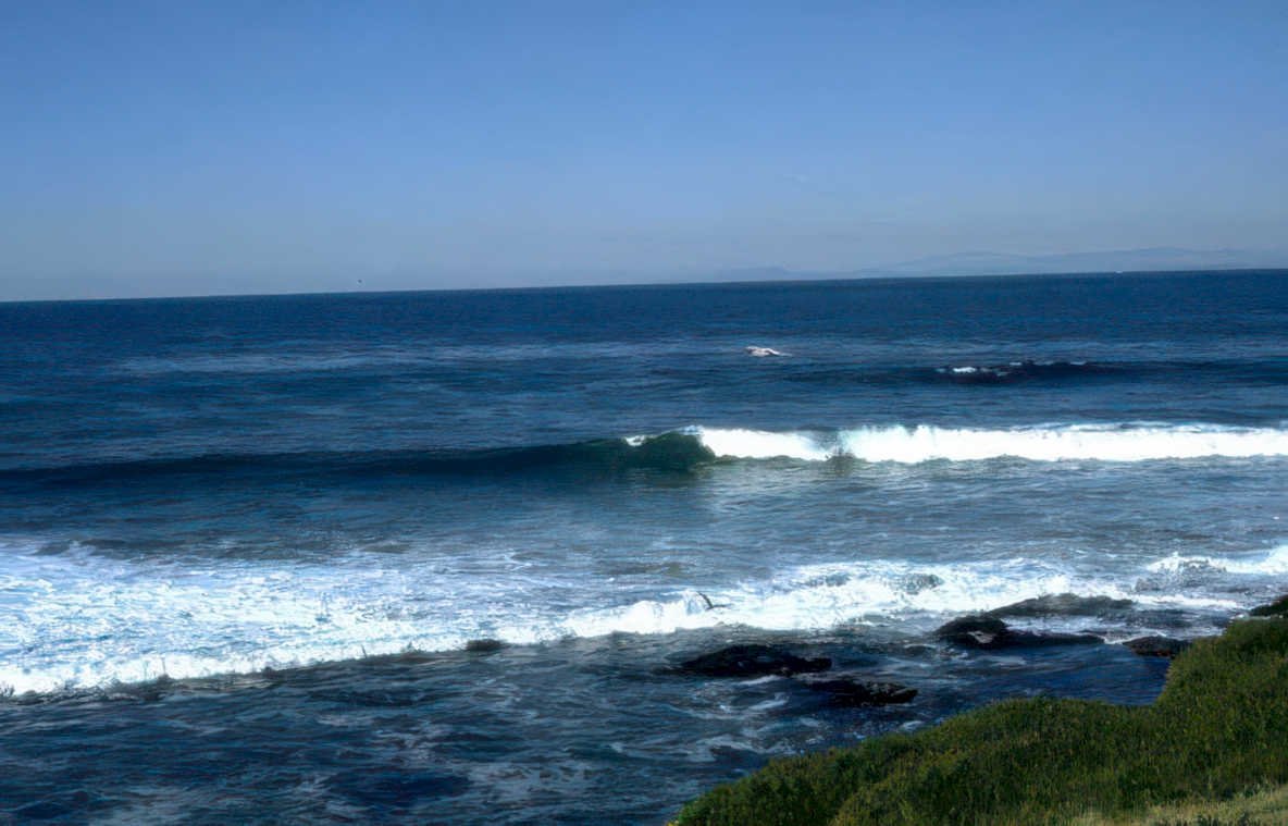 ocean waves coast Vintage A4 Photo Print