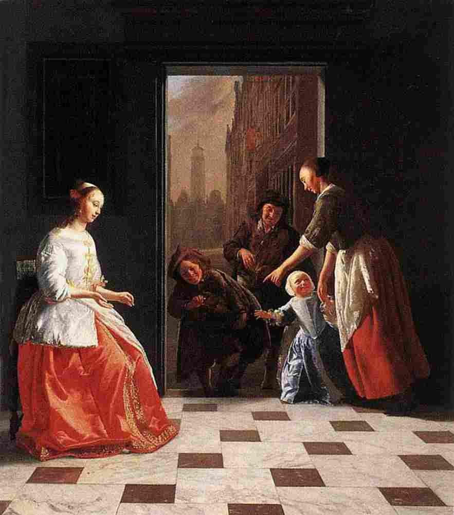 oct Street Muscians at The Doorway Art A4 Photo Print
