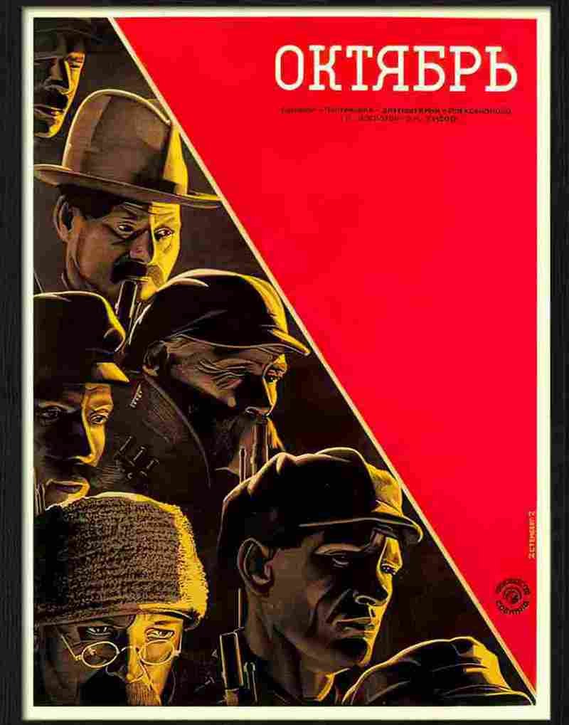 october russian movie poster 1929 Advert A4 Photo Print