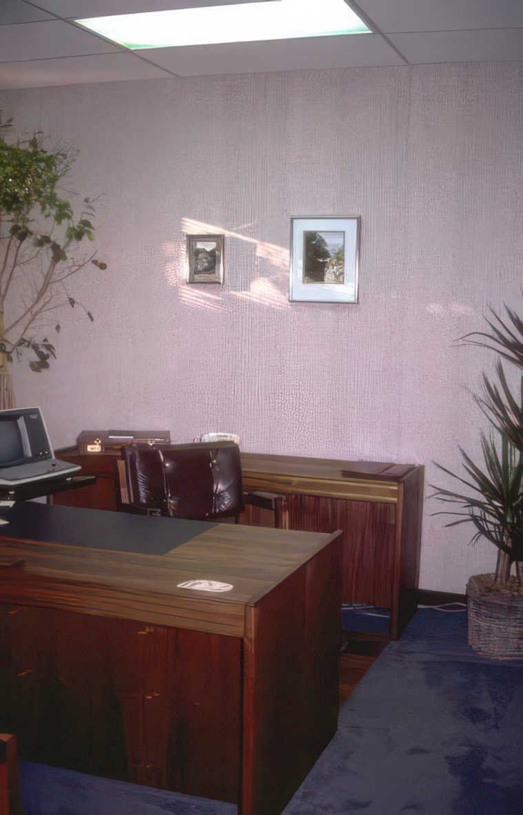 office desk 1980s 1 Vintage A4 Photo Print