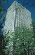 office ribbed building Vintage A4 Photo Print