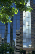 office skyline building 1980s 1990s A4 Photo Print
