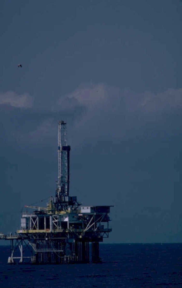 offshore platform north 1980s 1990s A4 Photo Print