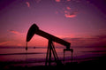 oil derrick sunset 4 1980s 1990s A4 Photo Print