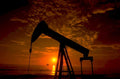 oil derrick sunset 7 1980s 1990s A4 Photo Print
