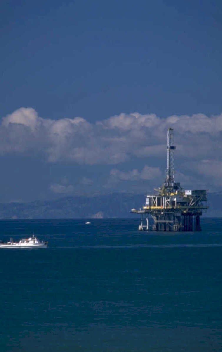 oil rig m1 1980s 1990s A4 Photo Print