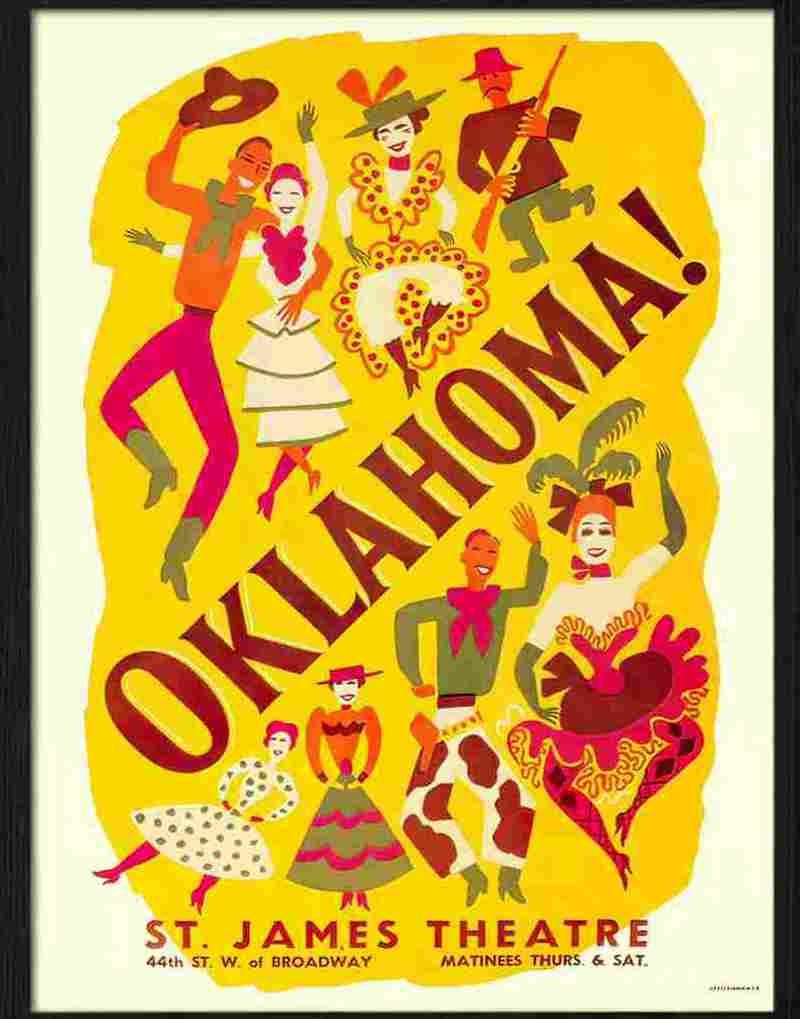 oklahoma theatre poster 1943 Advert A4 Photo Print