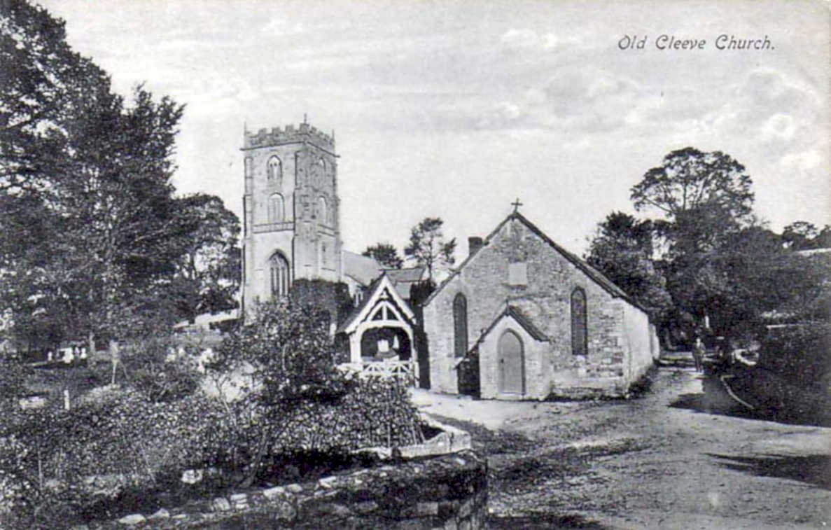 old cleeve churchVintage 1880s 1900s A4 Photo Print