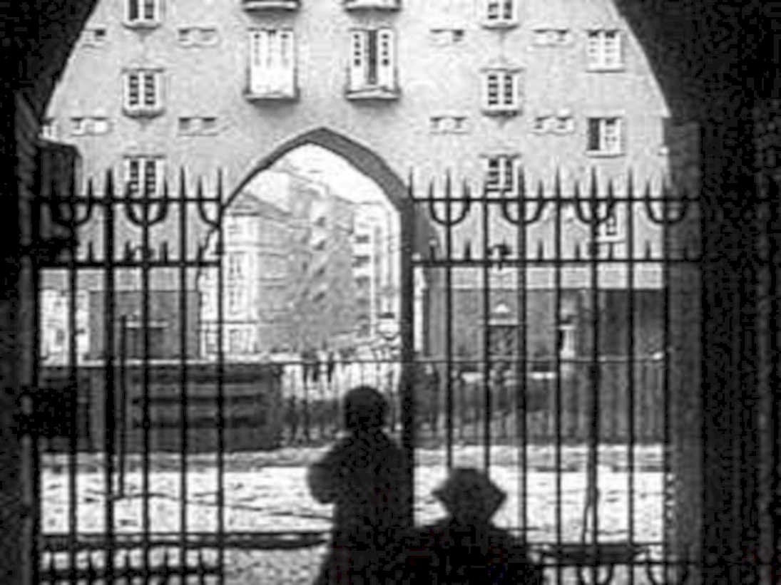 old prison gate1980s 1990s A4 Photo Print