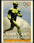 olympic games cancelled helsinki finland 1940 poster Advert A4 Photo Print