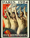 olympic games paris 1924 jean droit poster Advert A4 Photo Print