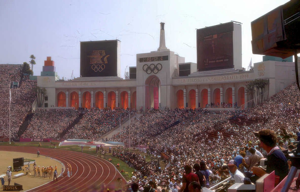 olympics los angeles 1 Vintage A4 Photo Print