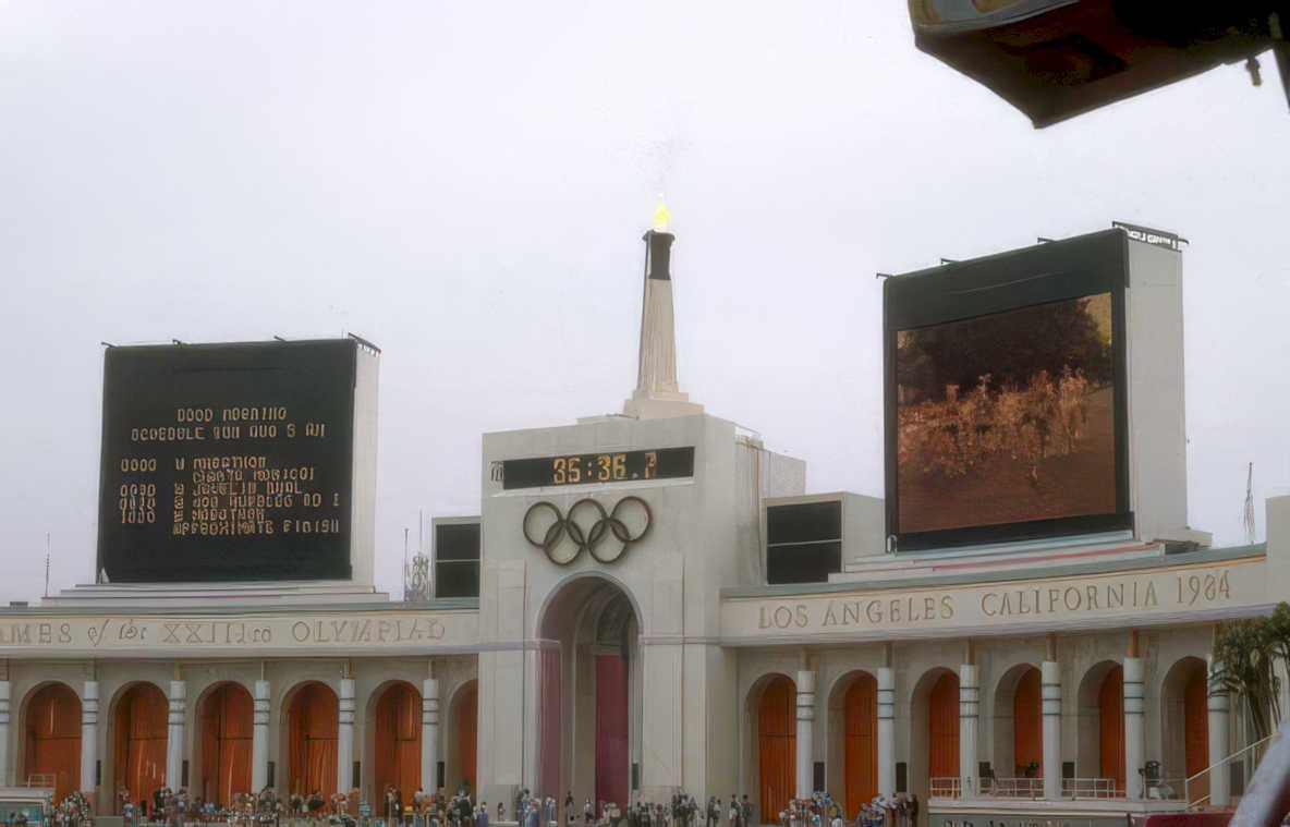 olympics los angeles 2 Vintage A4 Photo Print