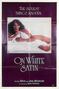 on white satin us 1sh Advert A4 Photo Print
