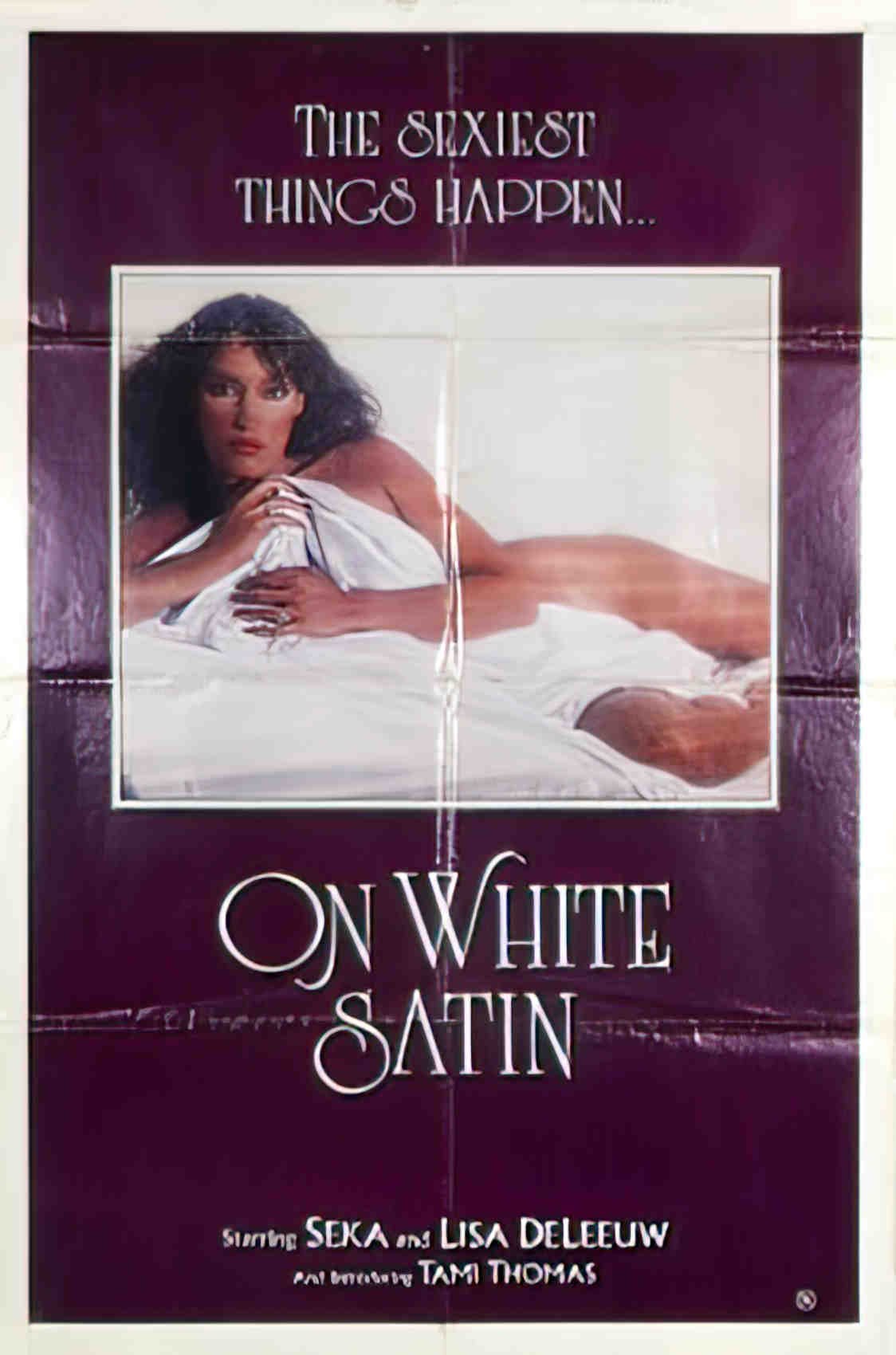 on white satin us 1sh Advert A4 Photo Print
