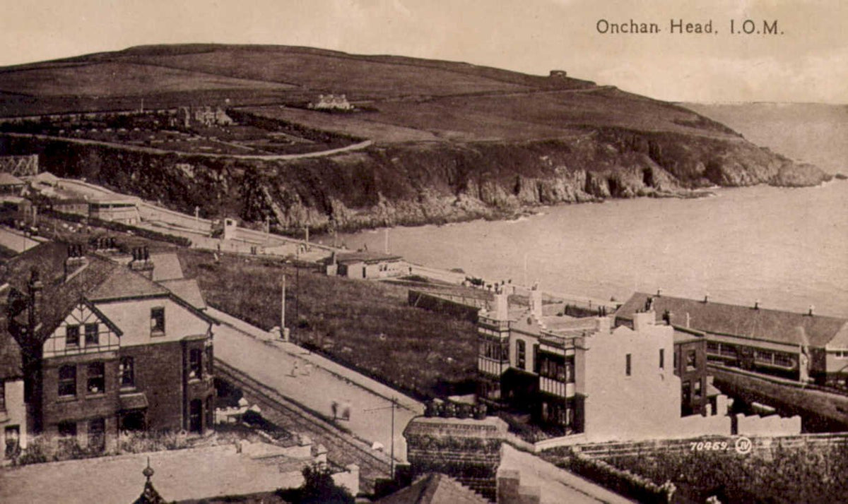 onchan head promenadeVintage 1880s 1900s A4 Photo Print