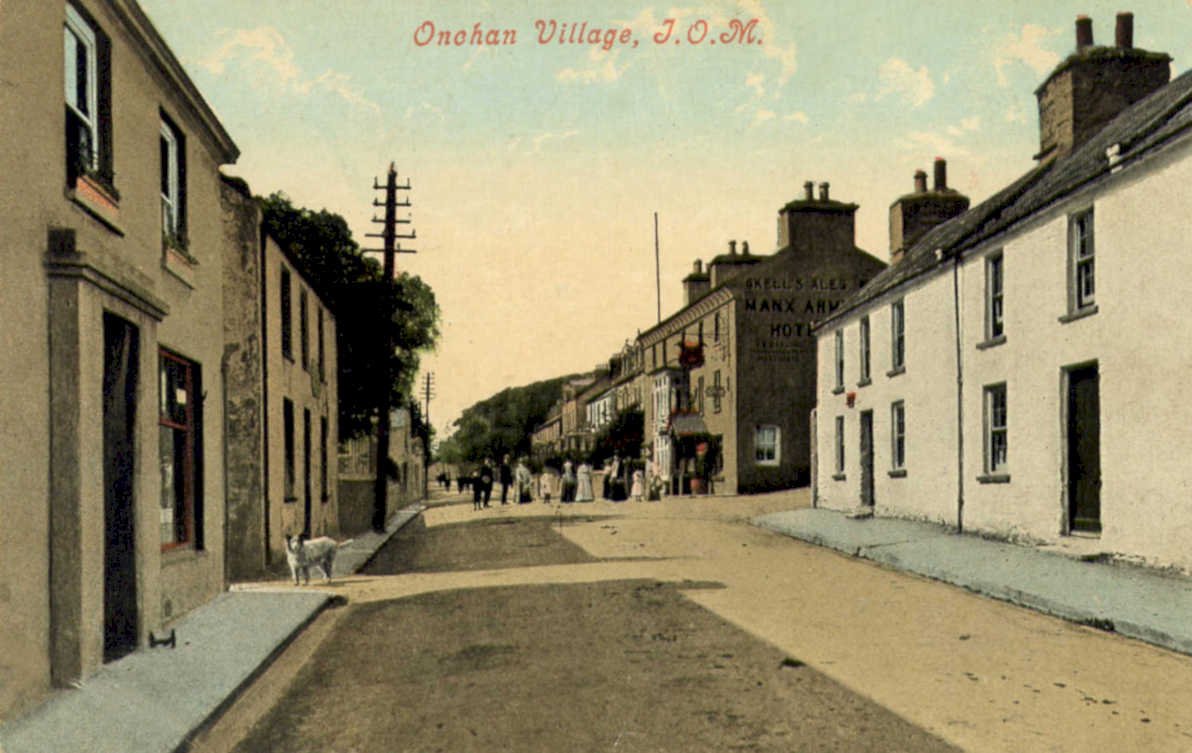 onchan village isleVintage 1880s 1900s A4 Photo Print