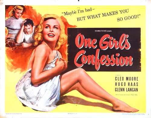 one girls confession  02 film star poster A4 Photo Print