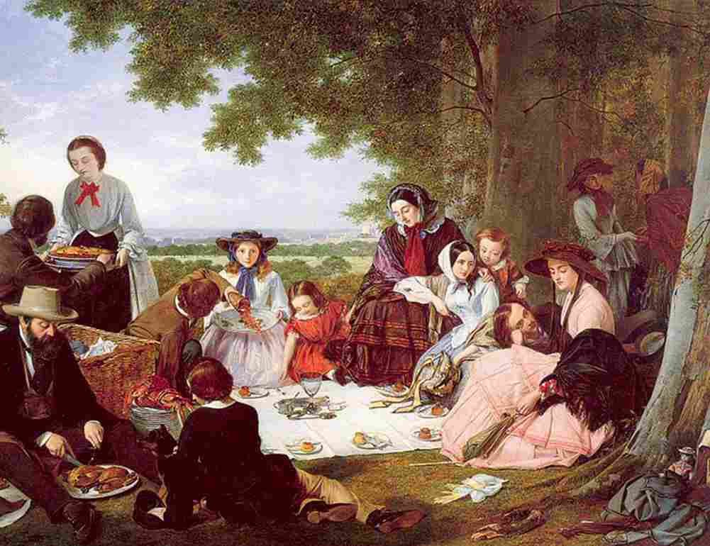 onei A Picnic Art A4 Photo Print