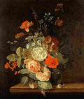 oosterwijck a vase of flowers Art A4 Photo Print