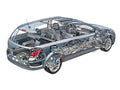 opel astra caravan 2004 cutaway A4 Photo Print