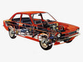opel kadett sedan 1973 cutaway A4 Photo Print