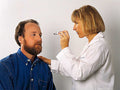 ophthalmologist patient exam1980s 1990s A4 Photo Print