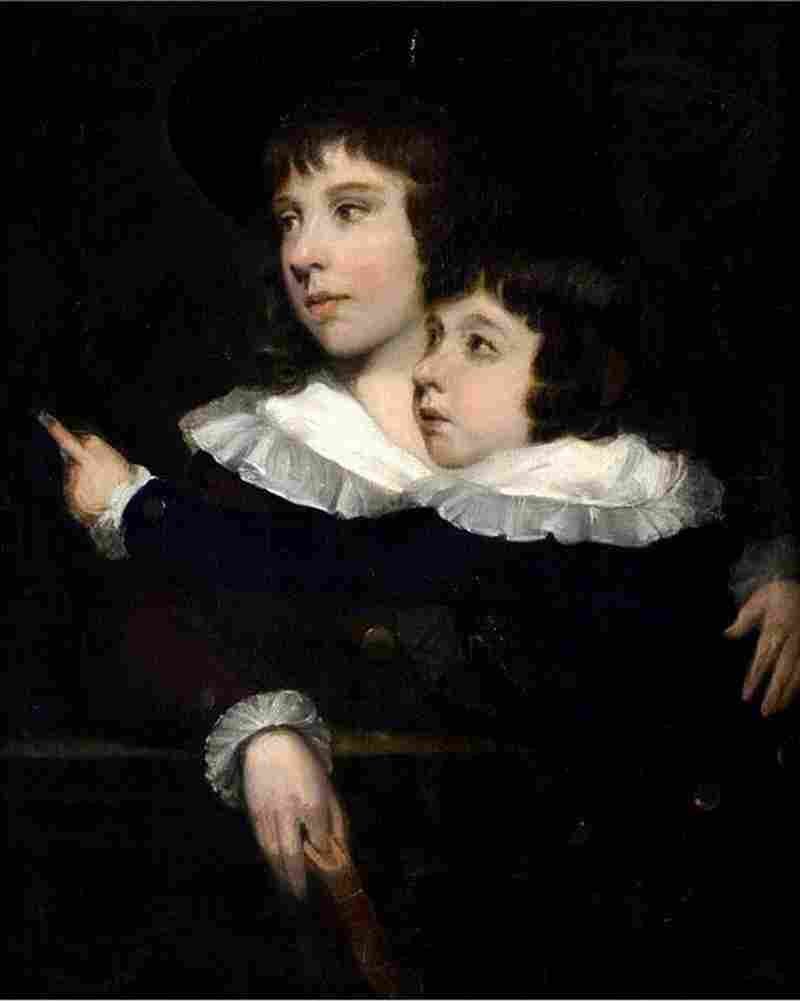 opi Master Benjamin Smith and His Younger Brother Art A4 Photo Print