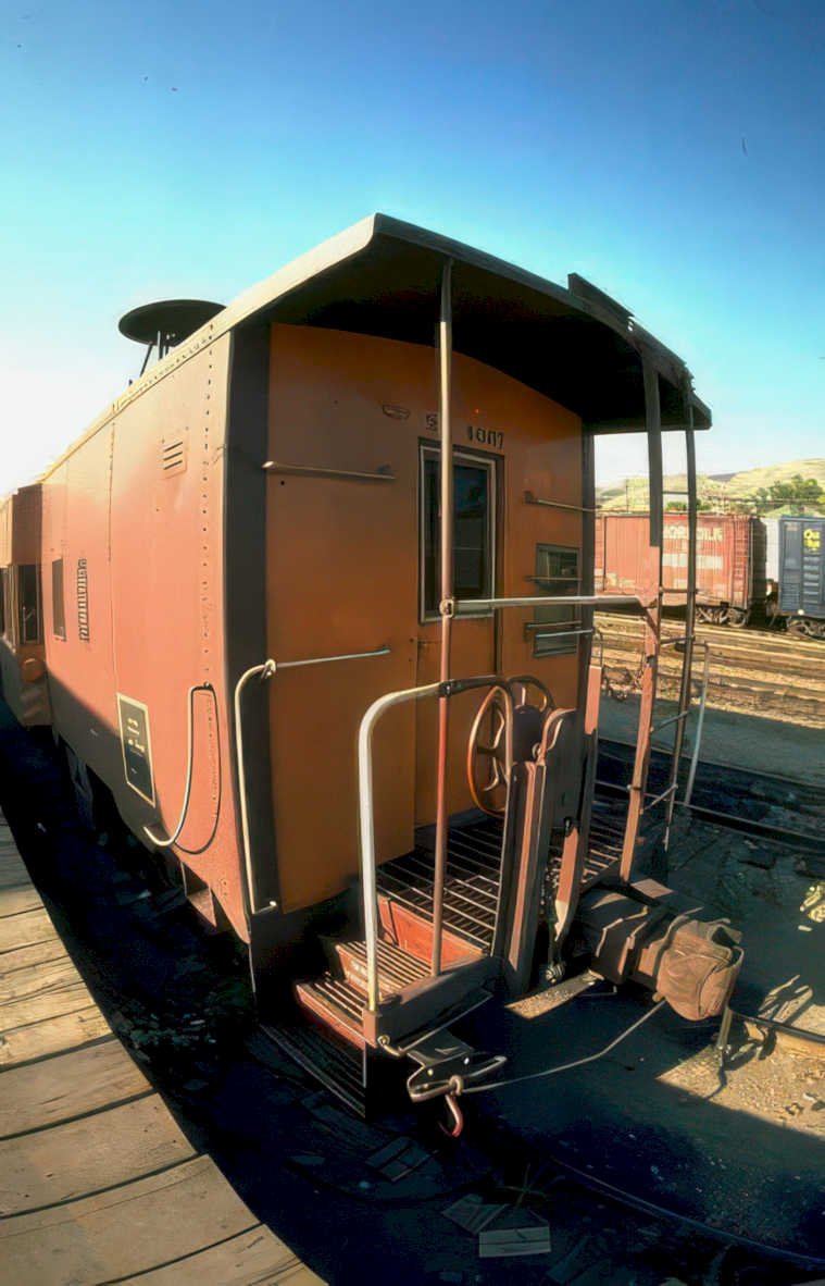 orange boxcar train