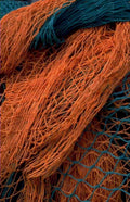 orange teal nets 1980s 1990s A4 Photo Print